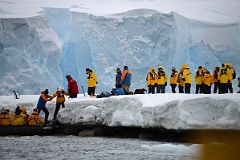 01D Zodiacs At Neko Harbour Landing Site With Enormous Glacier Face Behind On Quark Expeditions Antarctica Cruise.jpg